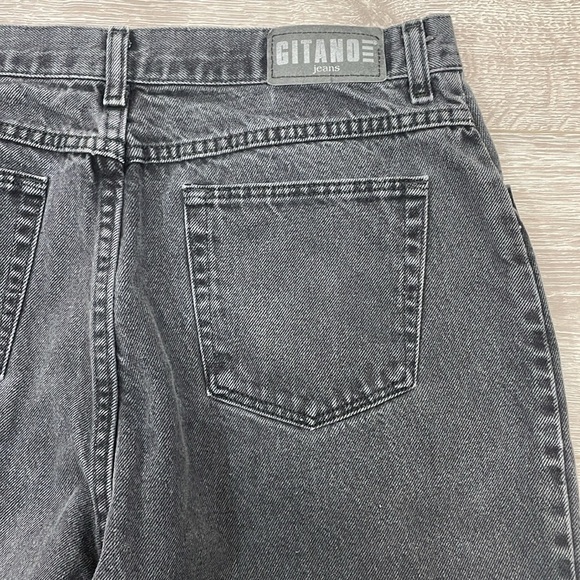 Vintage Gitano High Waisted Mom Jeans Black Wash Denim 18L - Picture 14 of 14